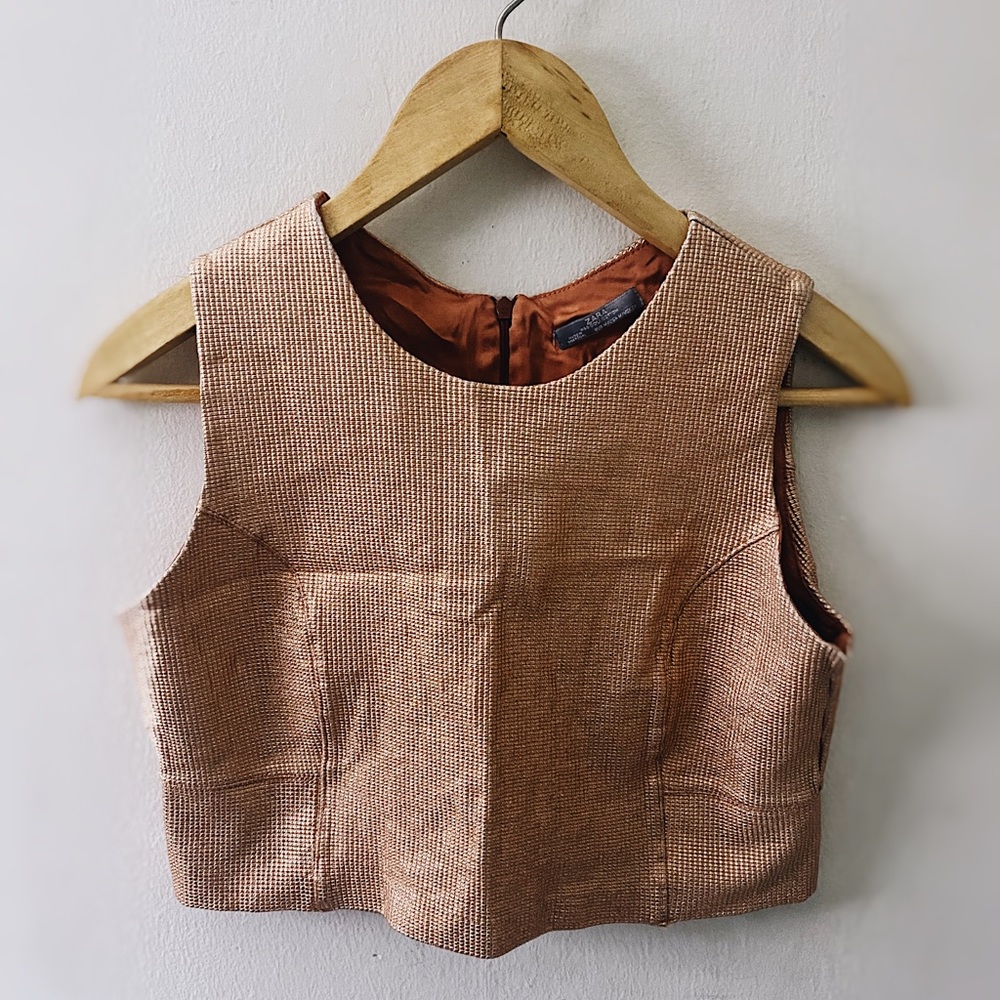 Copper Zara Crop Top